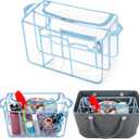 Clear Beach Bag Organizer Insert Compatible with Bogg Bag X Large, Waterproof Rubber Tote Bag Insert Divider Pouch, Beach Tote Insert Organizer Liner 15.6 x 8.4 x 10.8 Inches, Blue