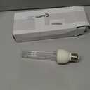 Qualirey 2 Pack UV Germicidal Light Bulb with Ozone, 25 Watt Replacement UVC Lamp E26 E27 110V, UV Light Bulb for Basement Bedroom Kitchen to Kill Germs, Bacteria, Kill Mites