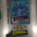 Disney Stitch Tab Journal Spiral Notebook, Ballpoint Pen, Sticky Tabs, 96 Lined Pages, Blue