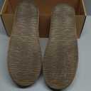 OOW Mens Slippers Genuine Suede House Slippers for Men Cozy Fuzzy Memory Foam Shoes Outdoor Non-Slip Fall Winter Footwear Wide Chestnut, Size 9