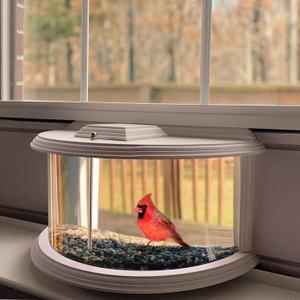 Window Bird Feeders for Viewing - 180 Clear View Bird Feeder, Durable, Elegant, Fits Windows 27-35" Wide, for Bird Watching-Bring Joy to Your Home