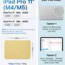 MOFT Dynamic Folio Case for iPad Pro 11- inch (M5 2025 / M4 2024), Slim Magnetic Stand Case with 20+ Viewing Angles, Auto Wake/Sleep, Ultra Thin, Panna Cotta x Faded Jeans