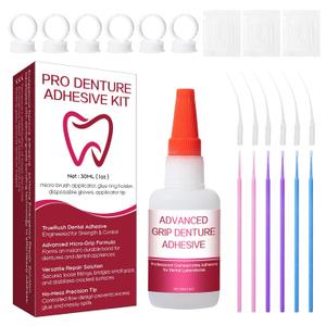 Dental Lab Instant Bonding Dental Glue for Dentures & Lab Tools - Fast-Setting in 15-60 Sec | Crack Repair & Gap Filling | Long-Lasting Hold (Days to Weeks) 1oz