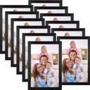 Giftgarden 8x12 Picture Frame Black, Multi 8 x 12 Photo Frames Bulk for Wall or Tabletop Display, 12 Pack