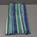 Adabana Blue Outdoor Waterproof Throw Pillow Covers 18x18, Decorative Colorful Striped Pillows Cover Set of 2 for Patio Garden Porch