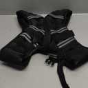 Weighted Vest for Women & Men with Reflective Stripe and Adjustable Buckle, Comfortable & Durable Rucking Vest for Walking, Running & Strength Training (8 lb, Black)