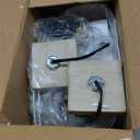 MOUVOVO 28" Tall Farmhouse Table Lamps Set of 2 with USB C+A Ports and AC Outlet, 3 Way Touch Control Rustic Bedside Lamp for Bedroom, Beige Vintage Nightstand Lamp for Living Room Office