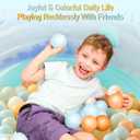 Ball Pit Balls, Safe Non-Toxic BPA-Free Crush-Proof Plastic Balls for Toddlers, Gift for Kids Birthday & Christmas, for Indoor Playpens, Party Decorations & Amusement Activities