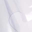 sancua Clear Plastic 100% Waterproof Round Tablecloth - 70 Inch - Vinyl PVC Table Cloth Protector Oil Spill Proof Wipe Clean Table Cover for Dining Tables, Parties, Camping, Crystal Clear