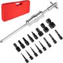 18PCS Blind Hole Collet Bearing Puller Set, Bearing Puller Set and Slide Hammer with Expandable Collets 8-32MM Insert Bearing Remover Set Tool for Automobiles, Motorcycles, Machinery