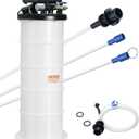 VEVOR 6.5L Pneumatic/Manual Oil Extractor Pump, Fluid Extractor Pump for Automotive Fluids Vacuum Evacuation, Oil Change & Fluid Change Tool with Dipstick and Suction Hose