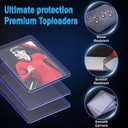 MotiMind 4000 Packs Card Sleeves Hard Plastic Sleeves 3"x 4" Baseball Card Protectors for Trading Sports Game Football Cards