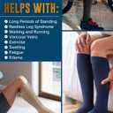 Doctor's Select 3 Pairs Copper Toeless Compression Socks Women & Men - 20-30 mmHg Open Toe Compression Socks Knee High Women, Size LXL