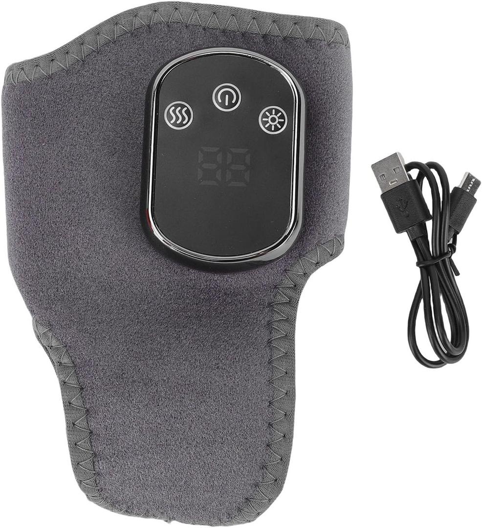 Heated Ankle Wrap, Rechargeable Electric Ankle Warmer wit 30 Minute Timer Breathable Fabric, for Universal Fit Left Right Feet