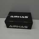 Womens Easy On Walking Shoes Lace Up Comfortable Tennis Shoes with Anatomic Toe Box for Women Breathable Running Sneakers (7.5, Black/White)