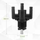 KIPA 3-Way Gas Fuel shut-off Petcock Valve Switch 7052154 for Polaris Xplorer 300 400 Scrambler 400 Magnum 500 Trail Boss 325