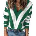 FEKOAFE Sweaters for Women 2025 Long Sleeve Ribbed Knit Solid Color Turtleneck 2025 Fall Winter Pullover Sweaters, XXL