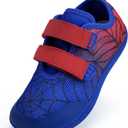 WateLves Toddler Little Kid Wide Barefoot Shoes Boys Girls Minimalist Sneakers Breathable Lightweight Walking Shoes Fit Naturally Zero Drop Sole (Bn435/Spider Web)