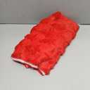 WKJZH Christmas Tbale Runner 13x72 Inch Soft Plush Faux Fur Jacquard Red Big Small Christmas Tree Table Runner, Seasonal Autumn Kitchen Dining Table Decoration for Home Party Decor