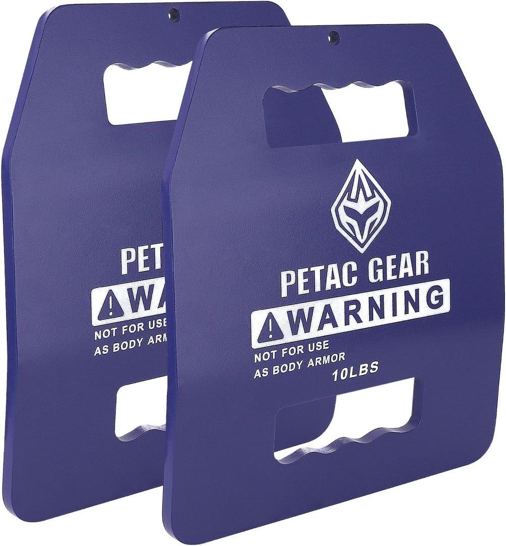 PETAC GEAR Tactical Weights Plates For Weighted Vest For Men Workout, Weight Strength Training Vests Equipment Workout Gear Curved, 10LB*2
