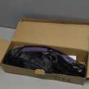 Snorkeling Gear for Adults, Dry Adult Snorkel Set HD Panoramic View Snorkel Mask Set, Anti-Leak and Anti-Fog Scuba Diving Package with Mesh Bag Ear Plug for Snorkeling Scuba Diving Travel (Purple/Transparent)