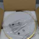 Flush Mount Ceiling Light Gold 12 Inch LED Dimmable Ceiling Light 24W 5CCT(2700K-5000K) Bedroom Lamp Entryway for Bedroom Foyer Kitchen Entryway Closet Hallway