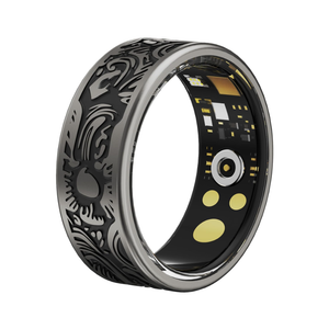 Smart Ring Heart Rate Monitor Sleep Ring Fitness Tracker Blood Pressure Step Counter Calories Pedometer Waterproof Health Vintage Smart Rings for Men Women Unique Anillo inteligente