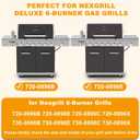 Grill Replacement Parts for Nexgrill 720-0896B 720-0896E 720-0896X 720-0896C Deluxe 6-Burner, Cooking Grates Heat Plates and Burner Tubes Kit for Nexgrill Deluxe 6 Burner Grills, Stainless Steel