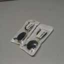 2 x Small Square Polarized Sunglasses for Men and Women Polygon Mirrored Lens,Trendy Sun Glasses Classic Shades, Fashion Narrow Square Frame UV Protection (Black)