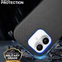 for iPhone 17 Case 6.3" with 2 Screen Protector & 2 Camera Lens Protector, Heavy Duty Full Protection Rugged Phone Case Military Grade Drop-Proof Cover (Black+Blue)