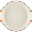 Le Creuset Enameled Cast Iron Signature Braiser 3.5 qt., Flamme Doree with Crucible Knob