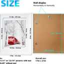 Egofine 16x20 Solid Wood Picture Frame, Made of Solid Wood Covered by Plexiglass 11x14/12x16 with Mat 16x20 without Mat, Poster Frame for Wall Mounting Photo Frame Vertically or Horizontally, White