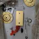 Metal Table Legs 28 Inch, Artistic Heavy Duty Dining Table Base with Suction Cups & Pre-Drilled Holes, Fits Glass Marble Wood Tops, DIY Desk Coffee Table Legs, 1000LBS Capacity, Gold