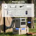 Portable Air Conditioners, 3300BTU Tent Air Conditioner, 436W AC Unit Air Conditioner with Remote Control, 24 Hour Timer, 3 Modes, Child Lock, Portable AC for Outdoor, Camping, RVs, Grey
