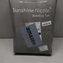 Sunshine Nicole Distressed Velvet Comforter Set, Distressed Velvet Face and Brushed Solid Microfiber Reverse, with Light Weight Soft Poly Fill, 5 Pieces Teal, Queen