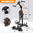 Arm and Leg Pedal Exerciser for Seniors - Seated Pedal Exerciser for Elderly, Stroke Recovery Pedal Exercise Equipment for Senior, Knee & Foot Stroke Therapy Equipment for Adults