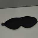 LitBear Sleep Mask for Side Sleeper Women Men, Eye Mask for Sleeping Light Blocking, 3D Contoured Cup Sleeping Mask, Soft Breathable Sleep Eye Mask with Adjustable Elastic Strap for Travel (1 Count (Pack of 1), Black)