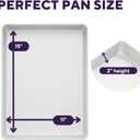 Wilton 11 x 15 Inch Aluminum Baking Sheet Pan, 2-Inch Deep Cake Pan, Even Heating, Rust-Resistant, Professional Quality