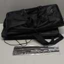 Slim Rolling Laundry Basket, Slim Laundry Hamper with Wheels and Adjustable Long Handles, 45L Small Laundry Baskets with Mesh Top for Bedroom, Closet, and Bathroom - Black