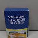 Vacuum Seal Bags for Clothing: 80% Compression with Rechargeable Pump - Holds 6 Summer Clothes per Bag - 9 Pack Vacuum Seal Bags for Travel - 7-Day Business Family Trips