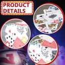 Yinkin Casino Theme Party Decorations Linen Poker Chip Table Runners 70 x 12 Inch Las Vegas Night Theme Decorations Table Runners for Casino Parties Birthday Bachelorette Playing Card Party Supplies