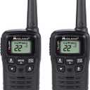 Midland T10 X-TALKER Two-Way Radios - 22 Channels - Long Range Walkie-Talkies, 38 Privacy Codes - Best Family Camping Radio - 2 Pack (Black)