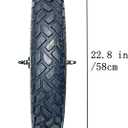20''x4.0 Fat Bike Front Wheel Double Wall Rim with Puncture Resistant Tire All Terrain Bolt On and Hub 36x12G Spokes Black Alloy Aluminum Snow Bicycle Folding Fatbike Wheel Assembly