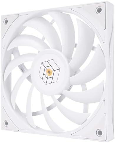 Thermalright TL-H12015W CPU Fan,Computer Case Cooler Quiet 4PIN PWM, 1900RPM High Speed,15mm Slimline Cooler for CPU Cooling and Chassis,White,120mm PC Cooling Fan(TL-H12015W)