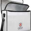 Fireproof Document Bag - Fireproof Box [Thermal Insulated] Fireproof Safety Boxes for Home Large Fireproof Bag Lockable Zipper Fireproof Safe Box Home Safes Fireproof Waterproof Fireproof Money Bag