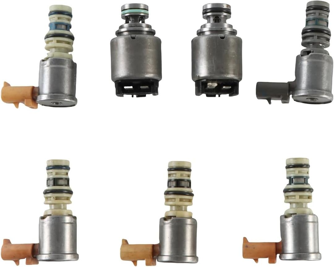 7pcs 8683167 5 Speeds Transmission Shift Solenoid Kit for 1999-2005 Duramax 1000/2000 Allison Replace OE 8683167 D116420A 29533074 29533075 29536833 Refurbished