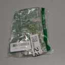 for iPhone 15 Pro Max - White Flower Bow Case - Real Flower Gold Foil Transparent Case - Soft TPU Case for Women and Girls 6.7