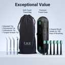 Water Flosser & Electric Toothbrush for Adults Oral Irrigator & Sonic Toothbrush 2-1 Oral Clean Kit (Black)