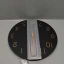 Mosewa 12 Inch Black Wall Clock Battery Operated Silent Non Ticking Modern Simple Minimalist Decorative for Kitchen Bedroom Home Office Bathroom Living Room