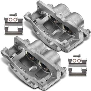 2x Brake Caliper Assembly for GMC Savana 1500 2500 Sierra 1500 2500 for Chevrolet Silverado 1500 2500 3500 for Cadillac 2000-2013 Left and Right with 4 Wheel Disc 18-B4728, 18-B4729 (pair)